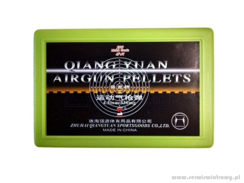 Śrut diaboloQiang&Yuan Sports Match Grade 4,5mm 530mg/8.2gr