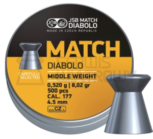 Śrut JSB Match Diabolo Middle Weight  4,52 / 500szt.   